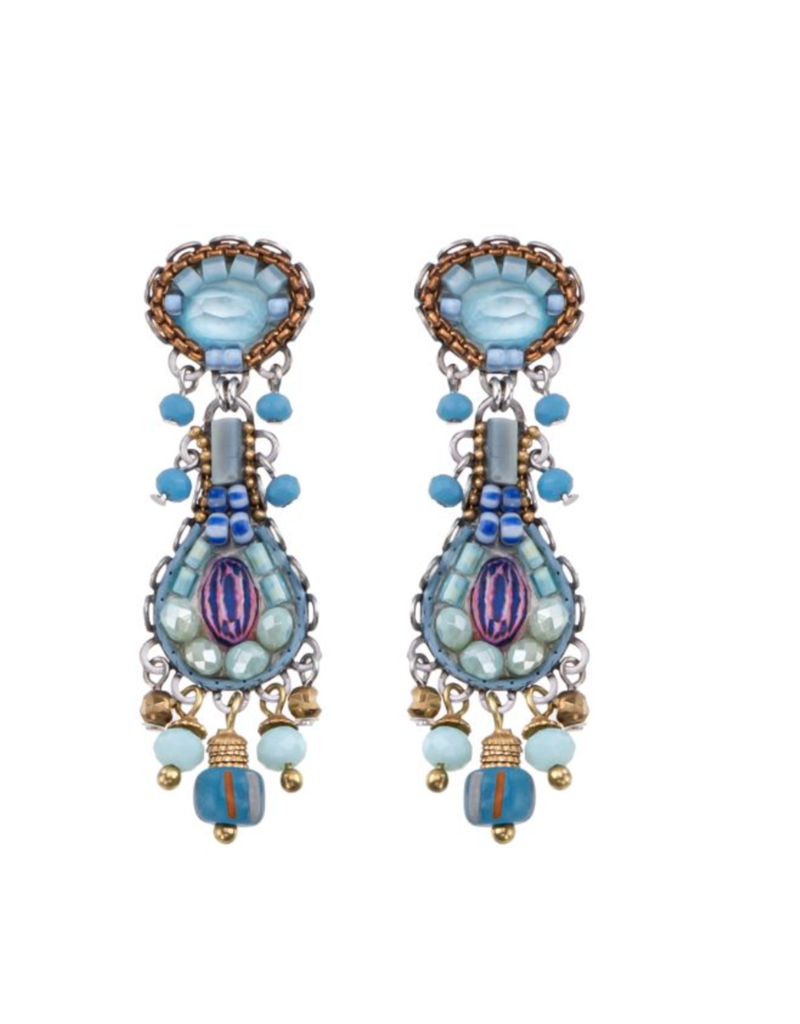 Ayala Bar Earrings Blue Bird