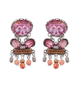 Ayala Bar Earrings Rose Embrace