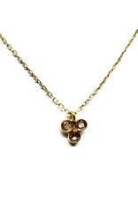 Bo Gold Necklace - Gold - Diamonds