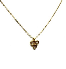 Bo Gold Necklace - Gold - Diamonds