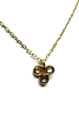 Bo Gold Necklace - Gold - Diamonds