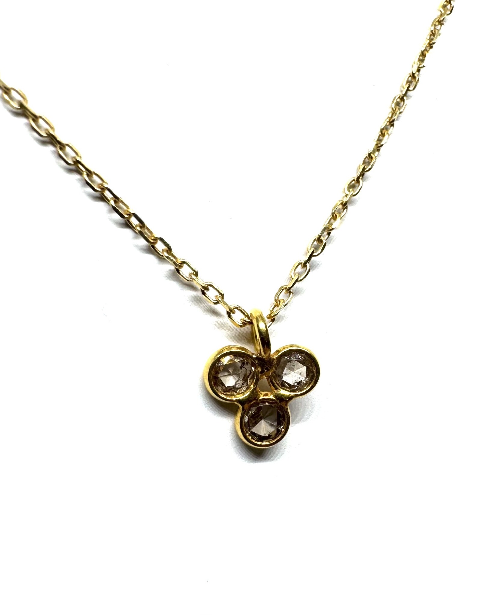 Bo Gold Necklace - Gold - Diamonds