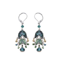 Ayala Bar Earrings Emerald Reflection Set, Silvenia