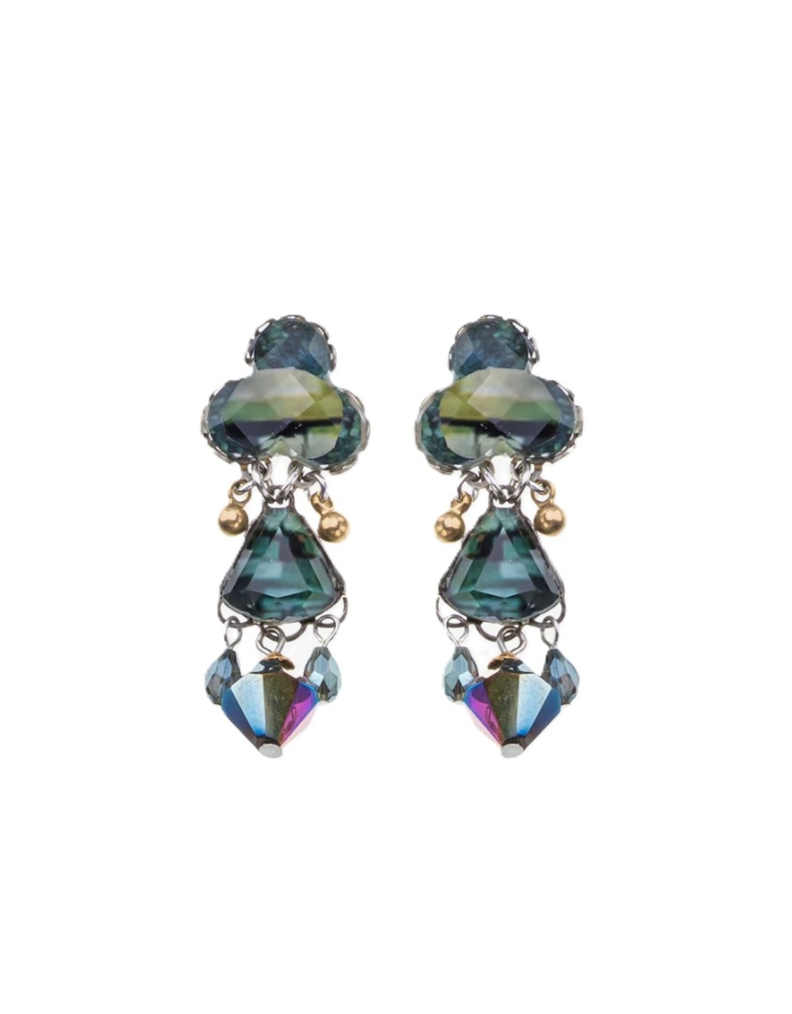 Ayala Bar Earrings Emerald Reflection Set, Lumverde