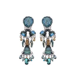 Ayala Bar Earrings Emerald Reflection Set, Jadiva