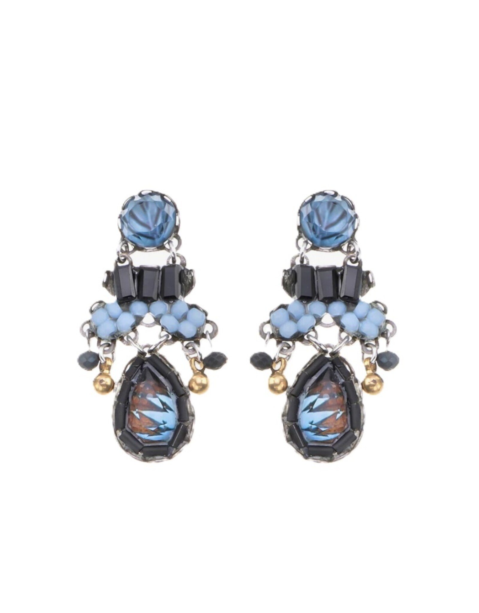 Ayala Bar Earrings Indigo Summits Set, Mazu