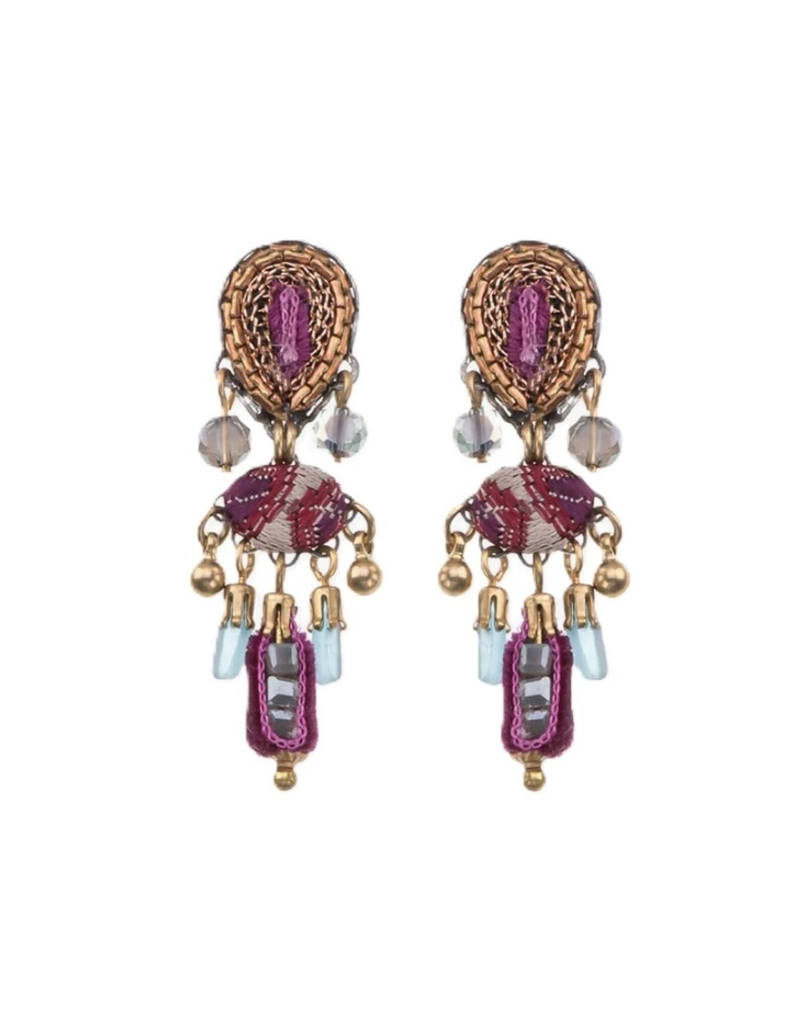 Ayala Bar Earrings Berry Blush Set, Nacria