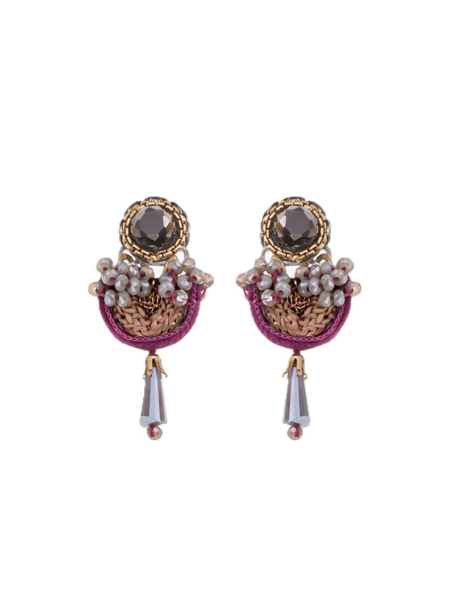 Ayala Bar Earrings Berry Blush Set, Tawna