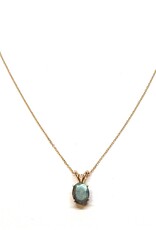 Bo Gold Ketting - Goud - Labradoriet