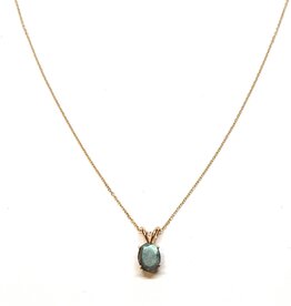 Bo Gold Ketting - Goud - Labradoriet
