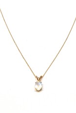 Bo Gold Ketting - Goud - Maansteen