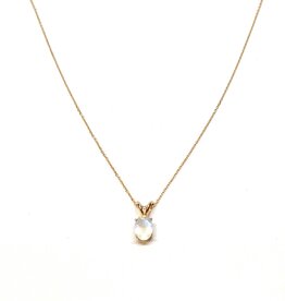 Bo Gold Ketting - Goud - Maansteen