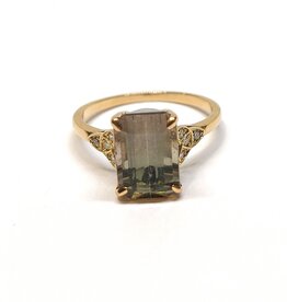 Bo Gold Ring - Gold -Tourmaline - Diamond