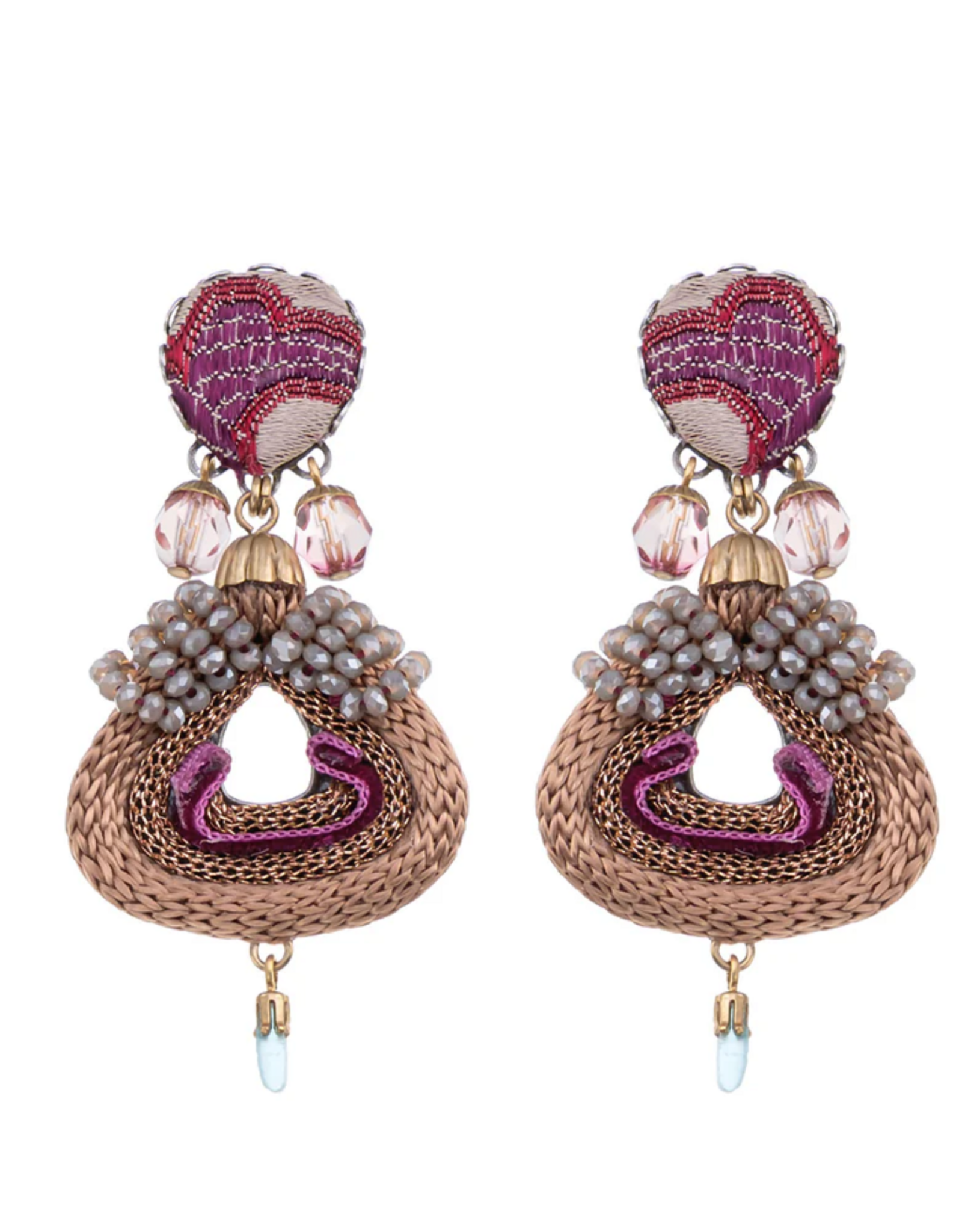 Ayala Bar Earrings Berry Blush Set