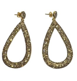 Sarah Lou Earrings - Strass Large
