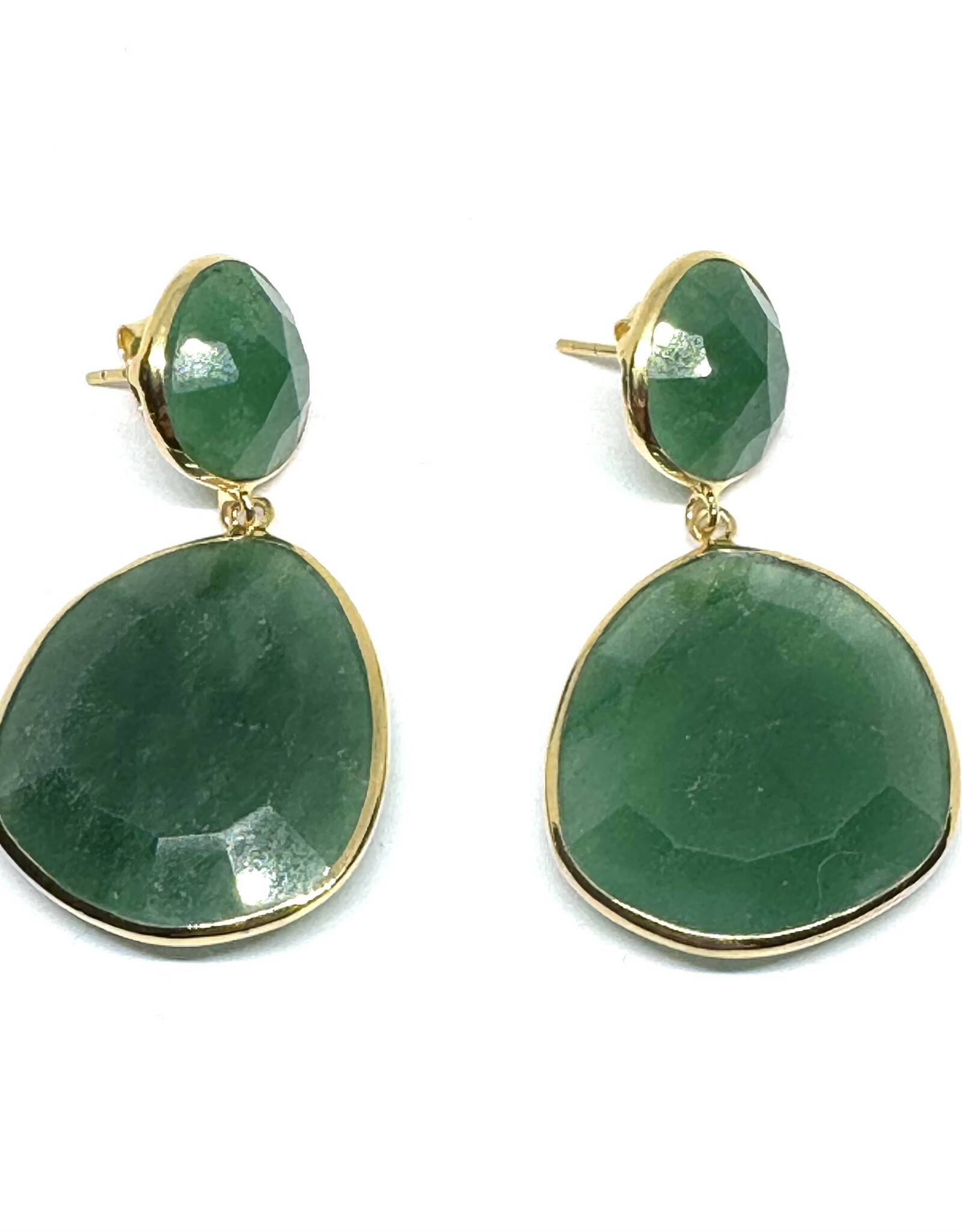 Sarah Lou Earrings - Dark Green