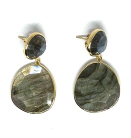 Sarah Lou Earrings - Labradorite