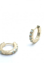 Rose Marie Oorbellen - Small hoop Opaal