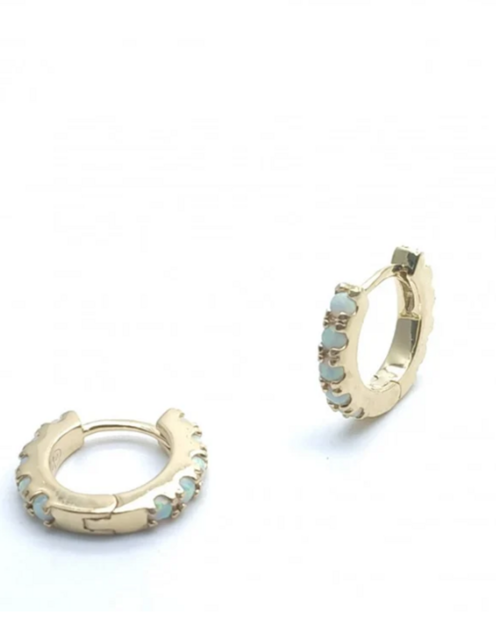 Rose Marie Oorbellen - Small hoop Opaal
