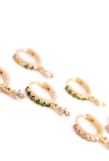 Rose Marie Oorbellen - Mini hoop groen
