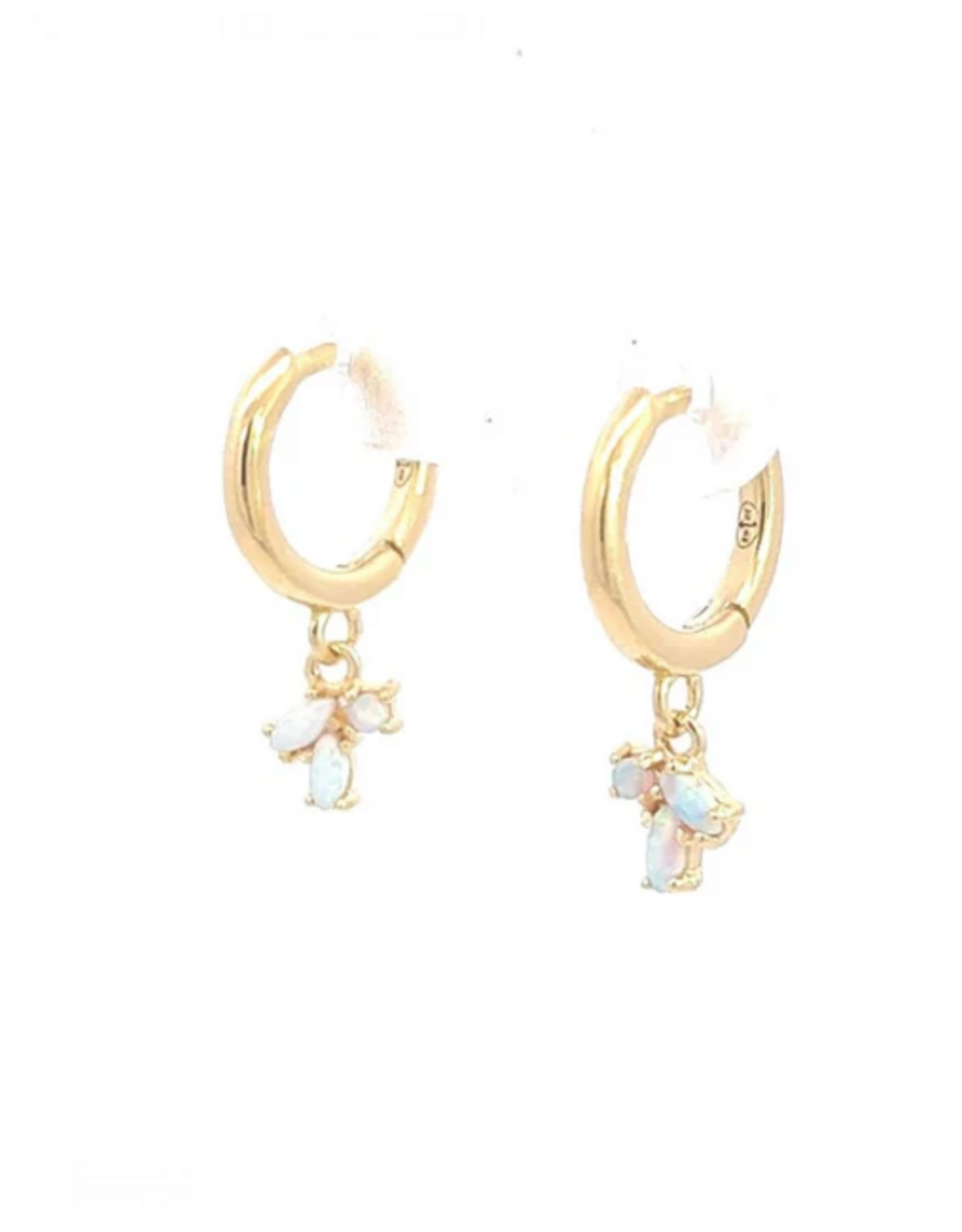 Rose Marie Earrings - Mini hoop Opal