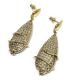 GAS Bijoux Earrings - Serti Goutte Snake