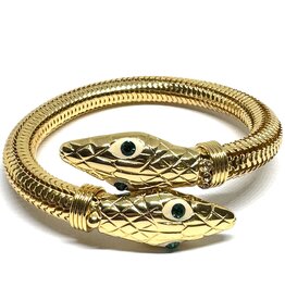 GAS Bijoux Armband - Cobra Verguld