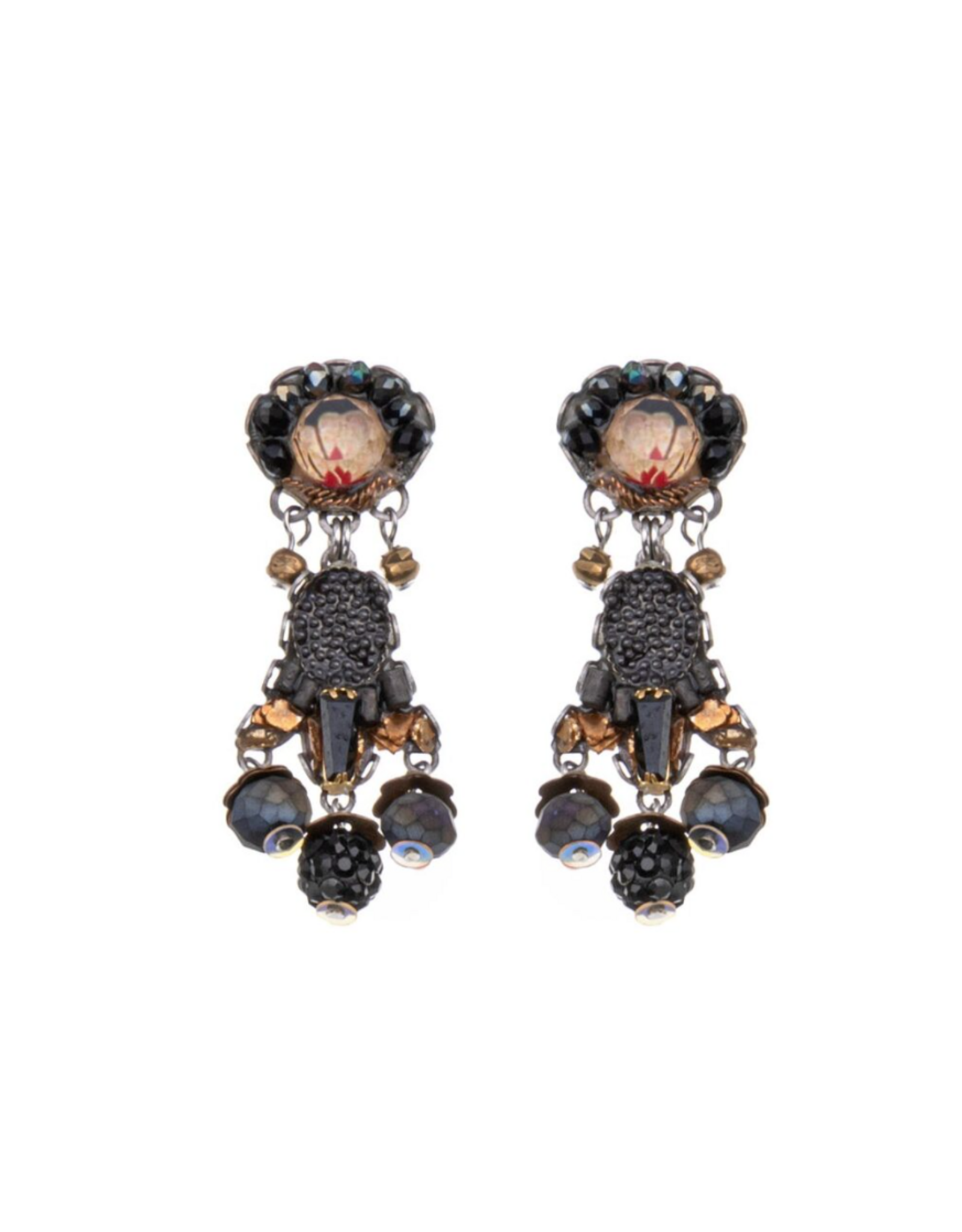 Ayala Bar Earrings  Obsidian Night
