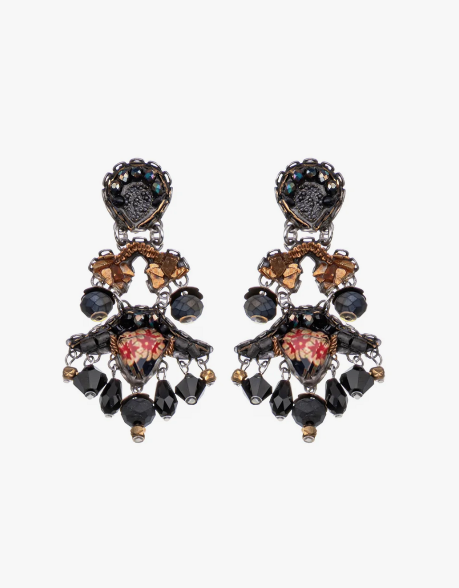 Ayala Bar Earrings  Obsidian Night
