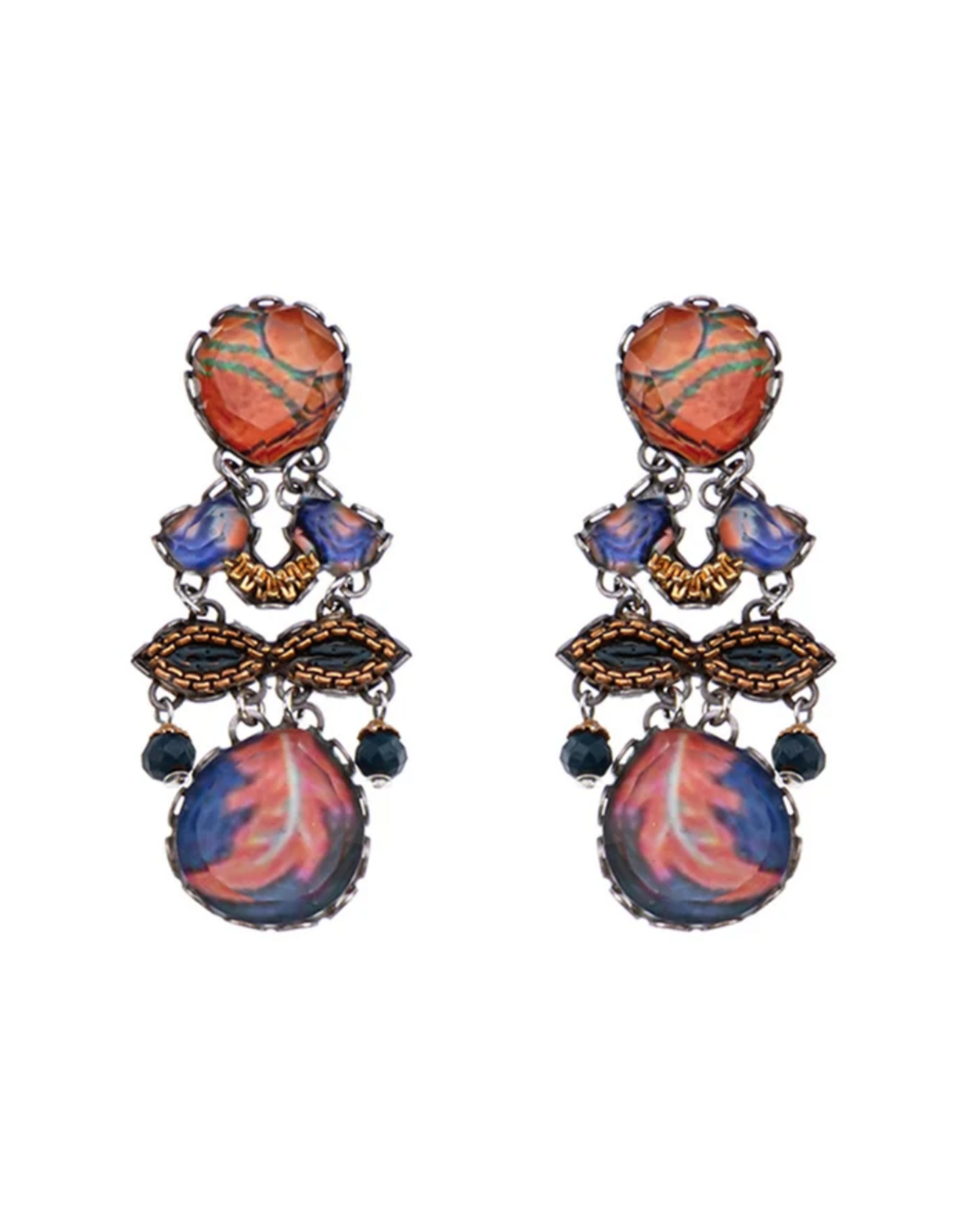 Ayala Bar Earrings  Amber Bloom