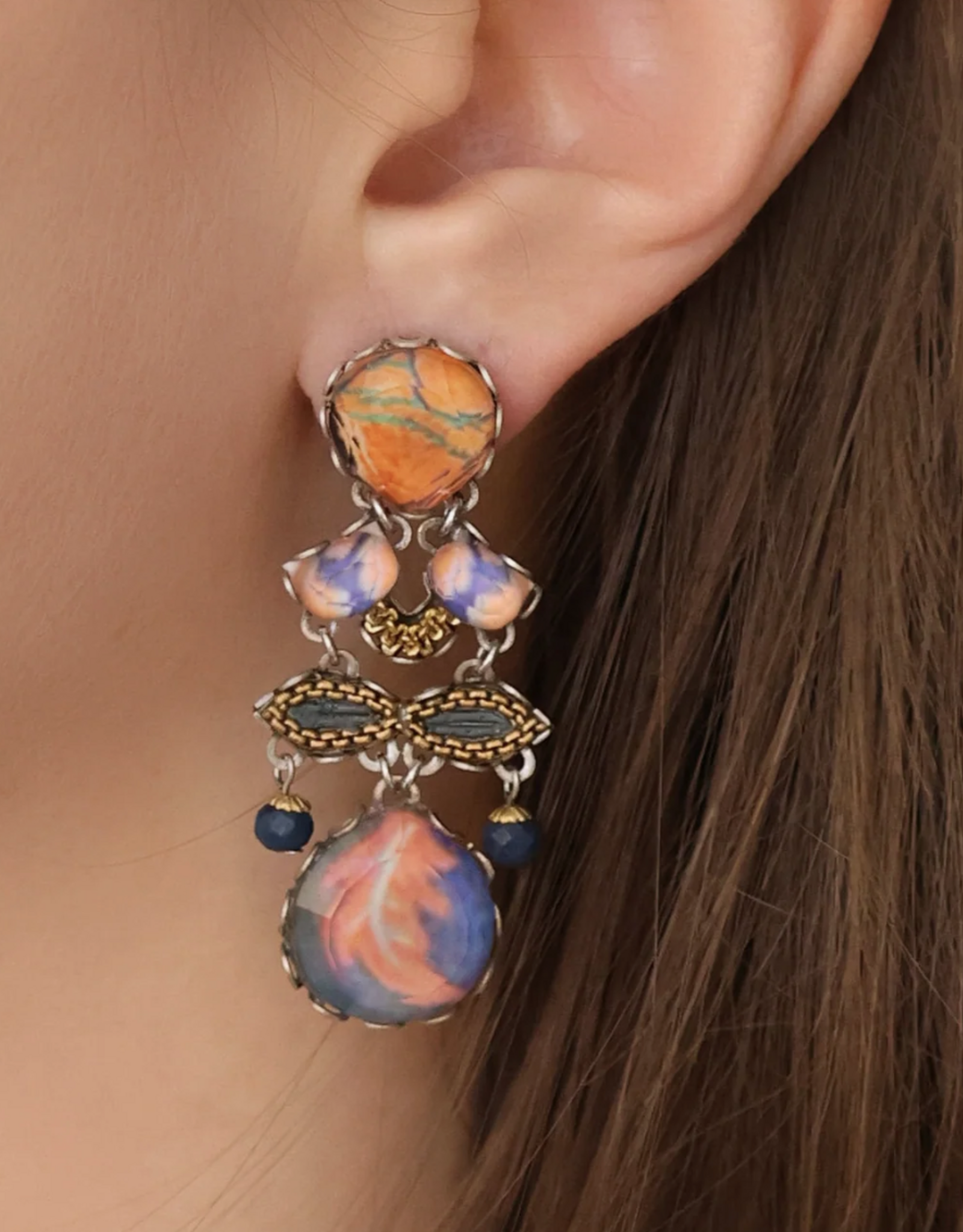 Ayala Bar Earrings  Amber Bloom
