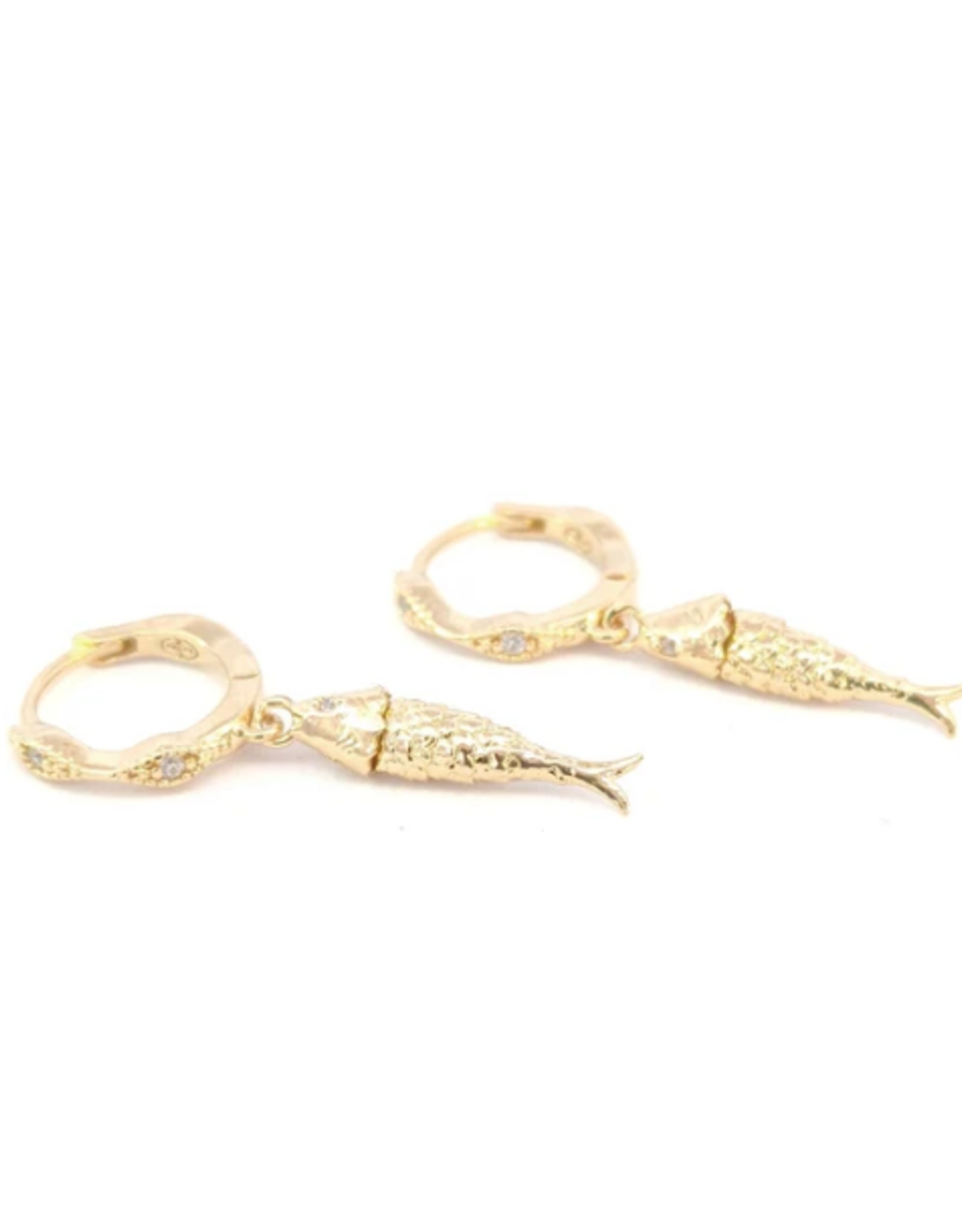 Rose Marie Earrings - Hoop - Fish
