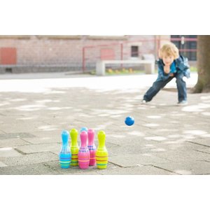 Buitenspeel Bowling hout gekleurd