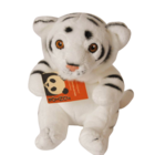 Anna Plush Witte baby tijger 14 cm