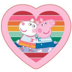 Peppa Pig kussen Friends Forever junior 34 x 33 cm polyester roze
