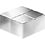 Sigel magneten voor glasbord 2 x 1 cm neodymium zilver