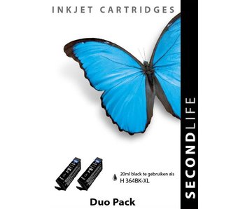 SecondLife HP 364 XL BK Duopack