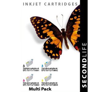 SecondLife Multipack Epson 711, 712, 713 en 714