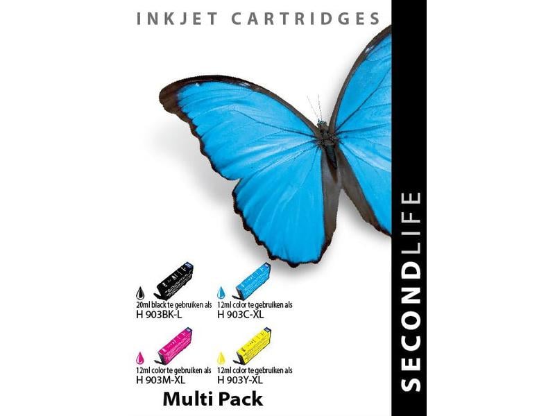 SecondLife SecondLife - Multipack HP 903 XL BK, C, M en Y