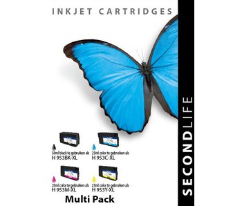 SecondLife SecondLife - Multipack HP 953 XL BK, C, M en Y