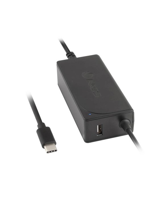 NGS W-65W TYPE C UNIVERSELE 65W USB TYPE C-LADER. 20V/3,25A. - Universele laptop / notebook adapter - 65w - Type C / TYPE-C - USB 5V/2A