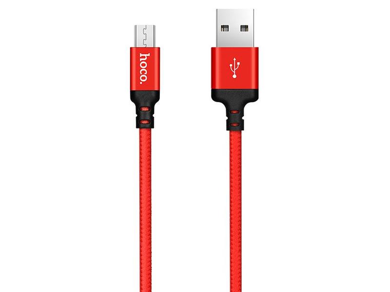 HOCO (1M) Charge&Synch Micro USB Cable Red