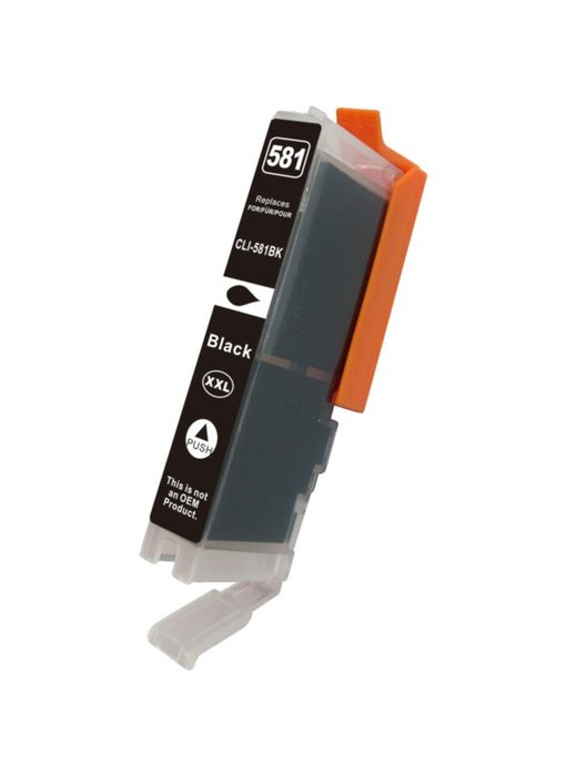 SecondLife Ink Cartridge Compatible to Canon CLI-581 XXL; K; Bulk; Patent Free (13ml)