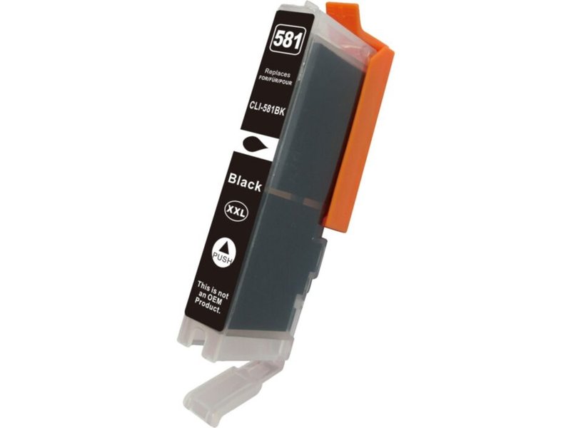 SecondLife Ink Cartridge Compatible to Canon CLI-581 XXL; K; Bulk; Patent Free (13ml)