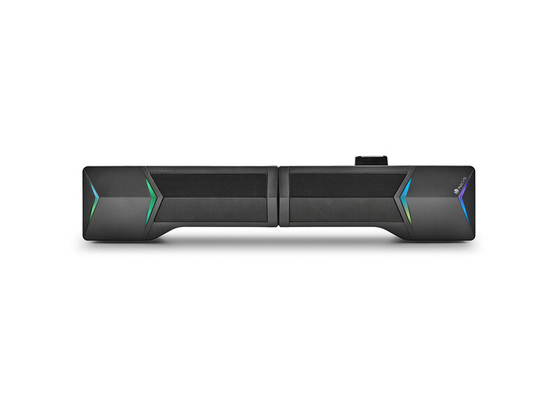 NGS GSX-B1200 GAMING SOUND BAR 2.0 - 2 IN 1 AFNEEMBAAR ONTWERP - 12 W VERMOGEN - RGB-VERLICHTING