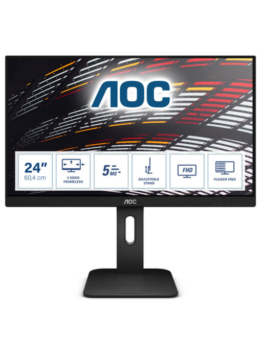 AOC OEM: 24P1 New retail P1 Series - 24 inch - Full HD IPS LED Monitor - 1920x1080 - Pivot / HAS