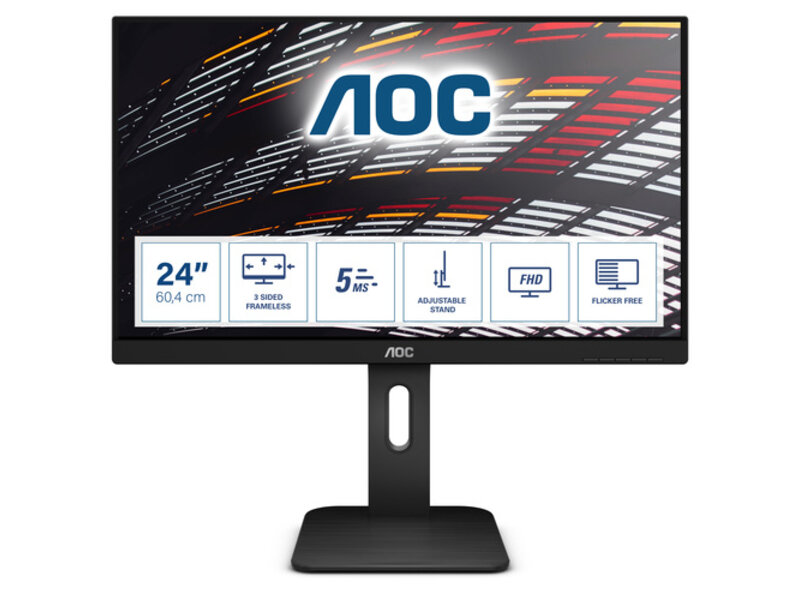 AOC OEM: 24P1 New retail P1 Series - 24 inch - Full HD IPS LED Monitor - 1920x1080 - Pivot / HAS