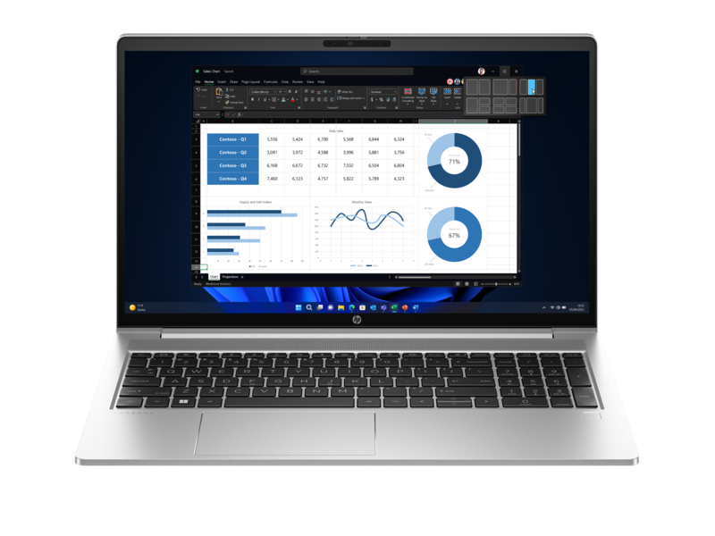 HP AD1G6ET-W11 - HP Prob 450 G10 15.6 F-HD i5-1335U 16GB 1TB SSD W11P 3YNB