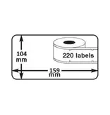 Huismerk DYMO 4XL (S0904980) Verzendlabels 104x159mm 220 Stuks