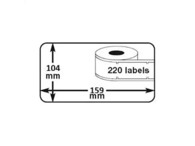 Huismerk DYMO 4XL (S0904980) Verzendlabels 104x159mm 220 Stuks